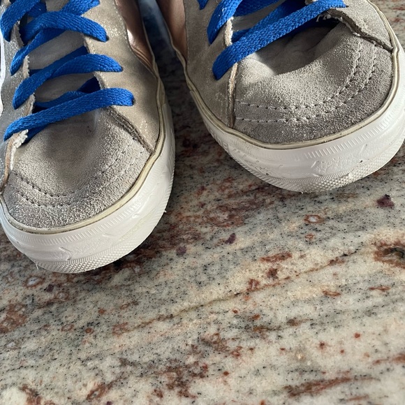 GGDB ★ LIKE NEW ★ Golden Goose Star Slide Sneaker Pink Laminate Metallic Leather - Picture 9 of 16